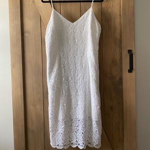 White House Black Market White Lace Dress